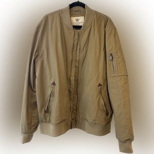 WenVen Men's Lightweight Cotton Flight Bomber Jacket Casual Military Windbreaker